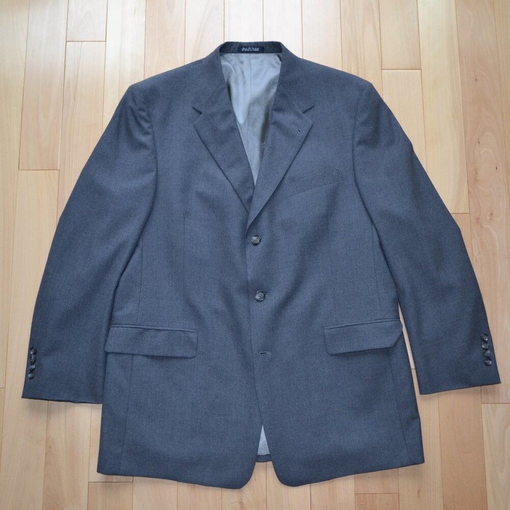 Burberry Gray Blazer Suit Jacket